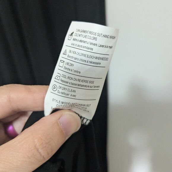 BNWT Vince Racerback Maxi Dress with Shelf Bra Black Size Small - Picture 7 of 7